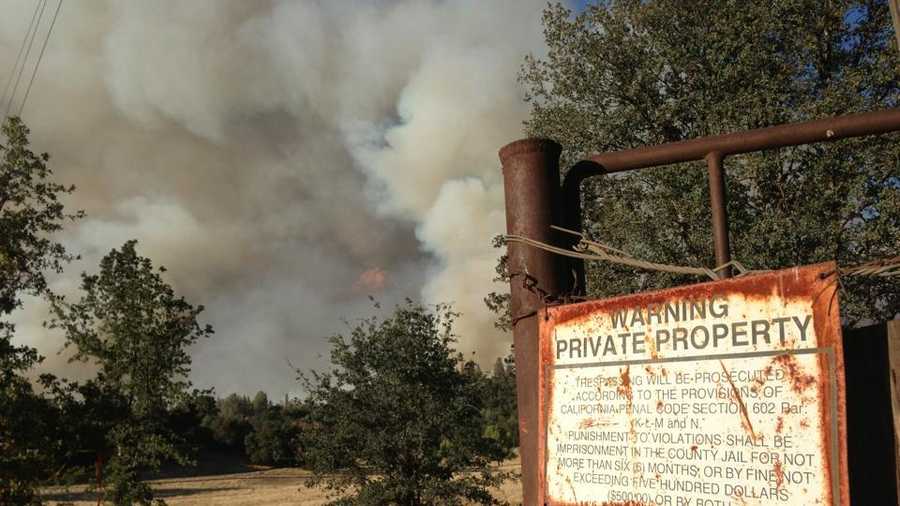 Crews were finally gaining ground by late Monday on a massive wildfire burning near Yosemite National Park.