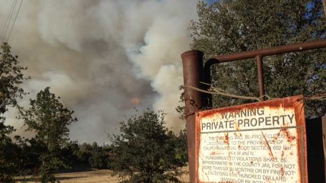 The portion of the fire in Yosemite doubled to about 64 square miles but remained in backcountry, and the main attractions in the nearly 1,200-square-mile park remained open.