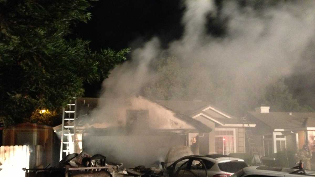 Photos: Family escapes house fire