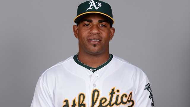 ALL-STAR GAME: Yoenis Cespedes of the Athletics wins the Home Run