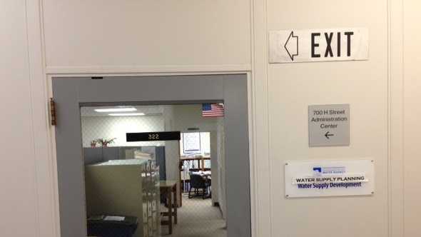 A look at the Sacramento County offices where water damage occurred. (Oct. 3, 2013)