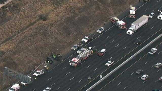 Photos: Injury crash on I-80 in Roseville