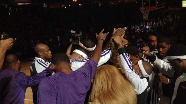 The Sacramento Kings huddled before the 2013 home opener at the Sleep Train Arena with the hopes of putting the off-season turmoil behind them.