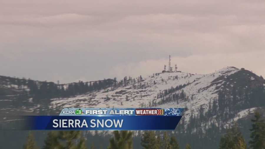 Much needed snow started falling Tuesday in the Sierra and has yet to cause any problems.