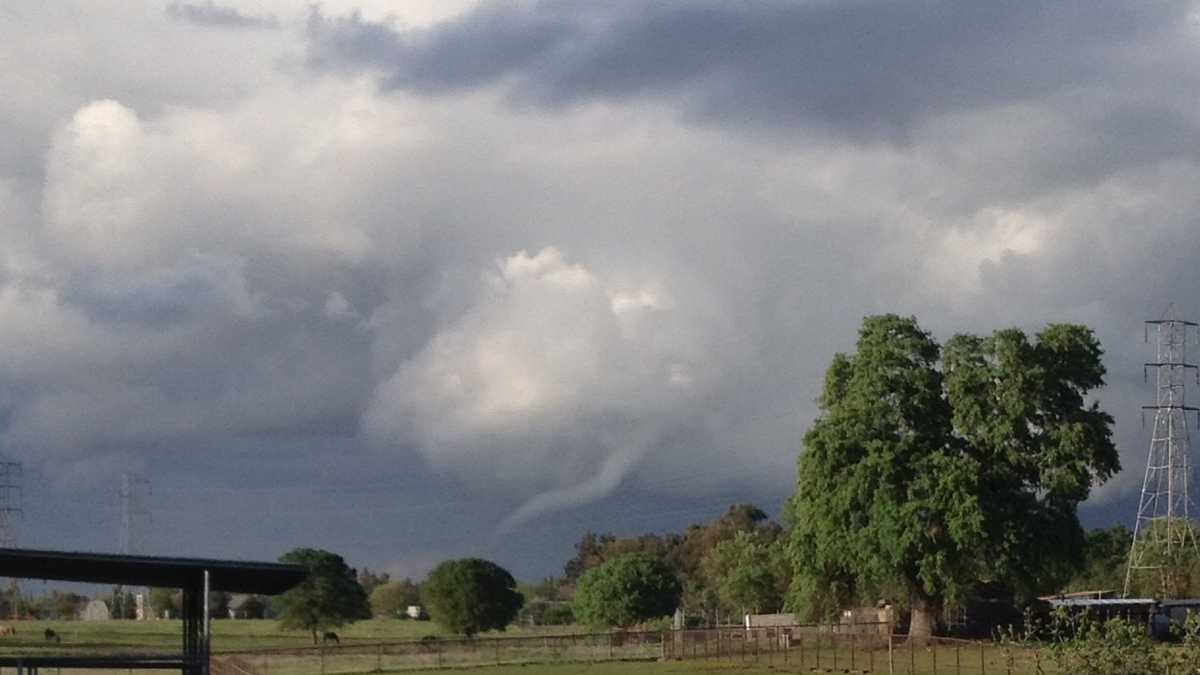 Photos: Funnel clouds, hail, rainbows show up across NorCal