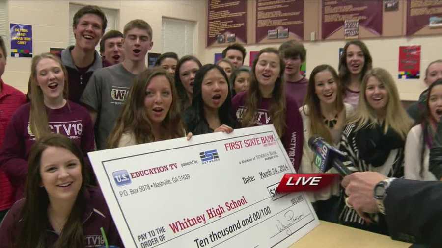 Whitney High School in Rocklin was recently named the Best Overall Network in a US Education TV Challenge.