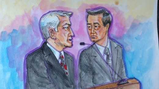 Sen. Leland Yee and his attorney, James Lessart, were arraigned in San Francisco federal court.