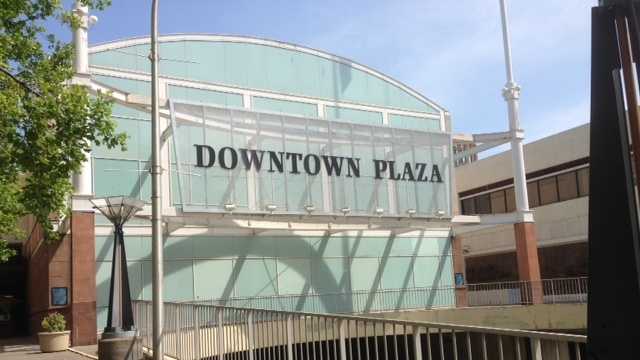Some stores in the Downtown Plaza closed for business on Saturday as the city of Sacramento prepares for demolition of the planned arena.
