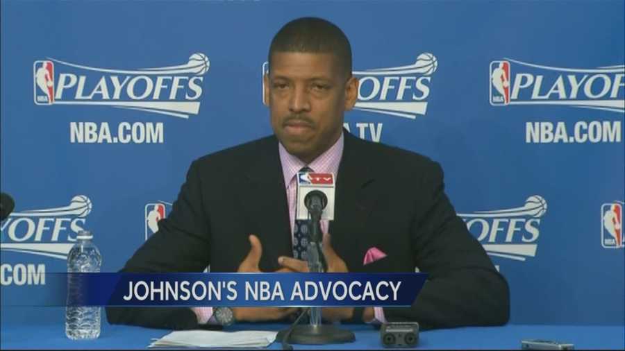 Mayor Kevin Johnson is acting as NBA players advocate after racial charged comments attributed to LA Clippers owner Donald Sterling were made public.