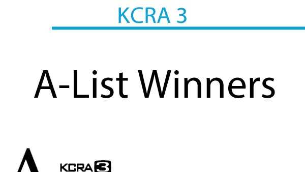 Every day this week KCRA 3 revealed the winners of the 2014 A-List. On Friday, the winners in the following categories were announced: Arts and Entertainment, Nightlife, and Specialty Food and Drink.