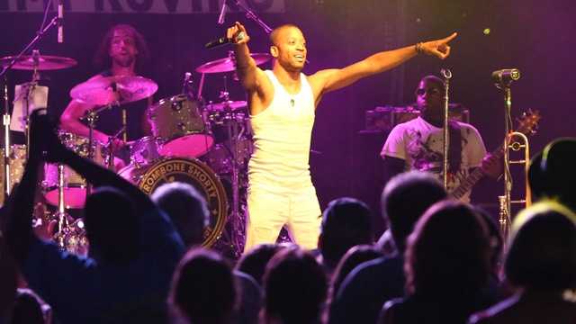 Troy “Trombone Shorty” Andrews performs at the Sacramento Music Festival and Jubilee on May 23.