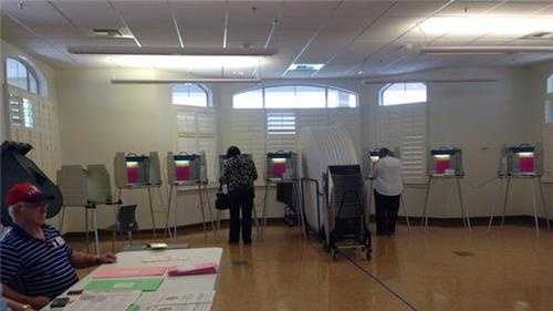 There were more poll workers than voters at some polling place in California today.