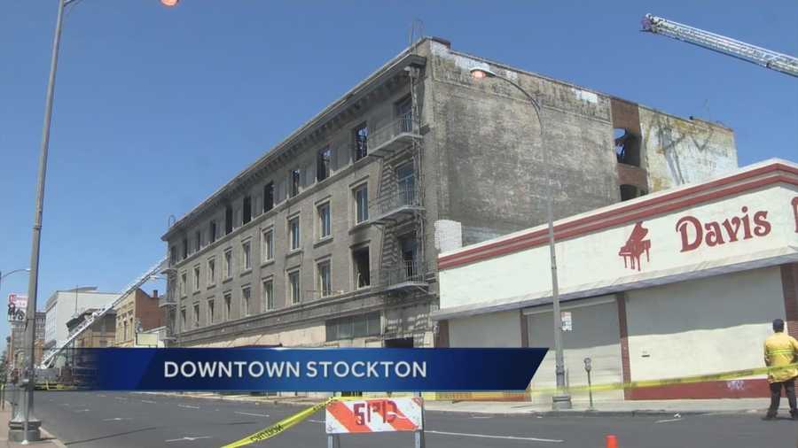 Wednesdays fire in Stockton will force officials to tear down the 100 year old building.