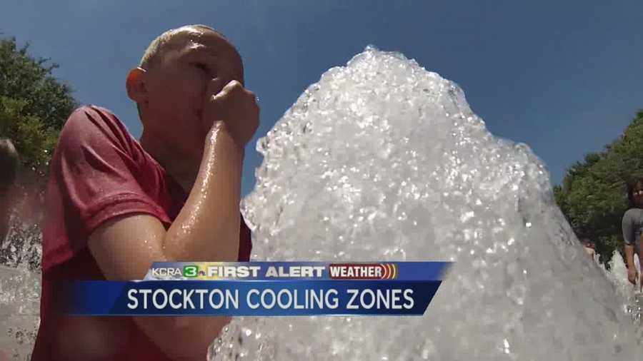 From the cooling zones in Stockton to firefighters clearing brush in Auburn everybody was trying to beat the heat that scorched the valley Monday.