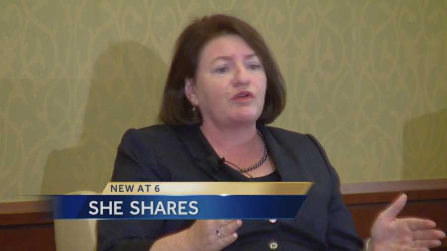 Assembly Speaker Toni Atkins spoke to a Women’s leadership conference Tuesday in Sacramento.