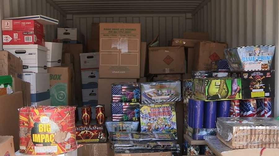 State stockpiles 150 tons of illegal fireworks