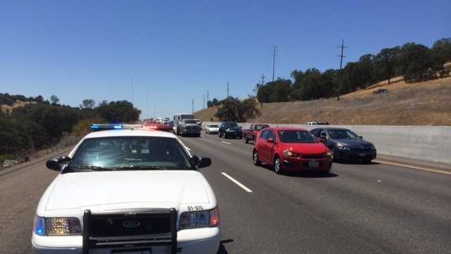 Photos: Deadly crash sparks grass fire in El Dorado Co.