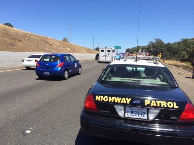 Photos: Deadly crash sparks grass fire in El Dorado Co.
