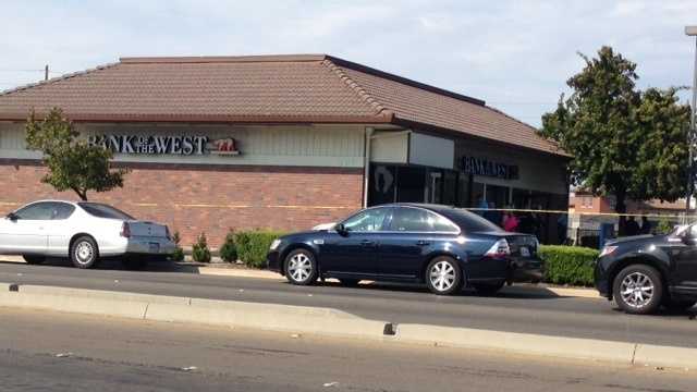 The robbery happened at the Bank of the West on Thornton Road in Stockton. (July 16, 2014)