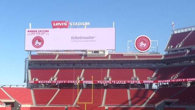 A ribbon cutting ceremony was held on Thursday at Levi's Stadium to officially open the new park for the 2014 San Francisco 49ers season. (July 17, 2014)