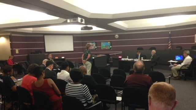 Inside a CPUC rate hearing in Sacramento (Aug. 12, 2014).