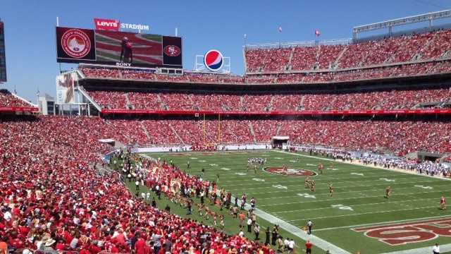 Inside the new Levi's Stadium, at a San Francisco 49ers preseason game Sunday (Aug 17, 2014).