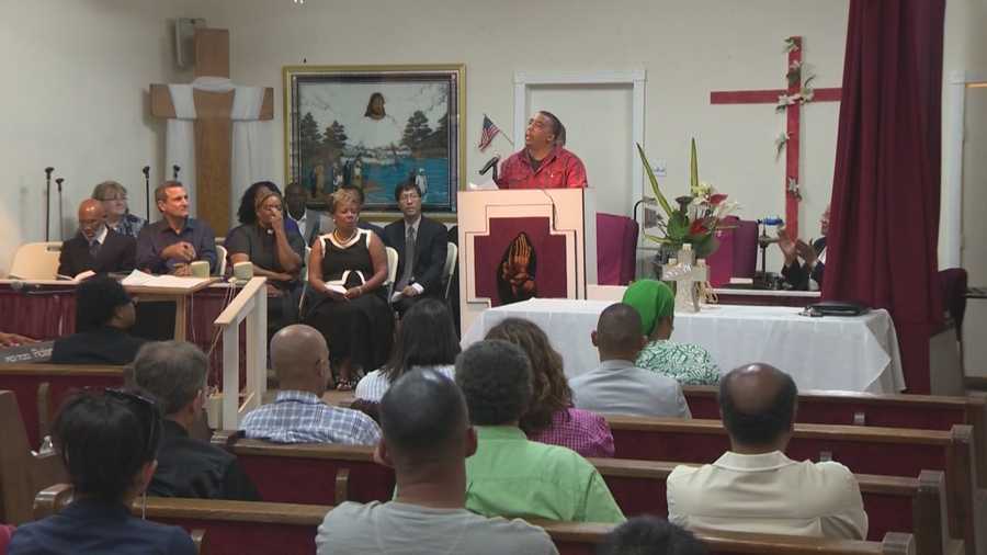 Members of the community held a prayer vigil at a Sacramento church Monday to remember Michael Brown, the teen killed in Ferguson, Missouri.