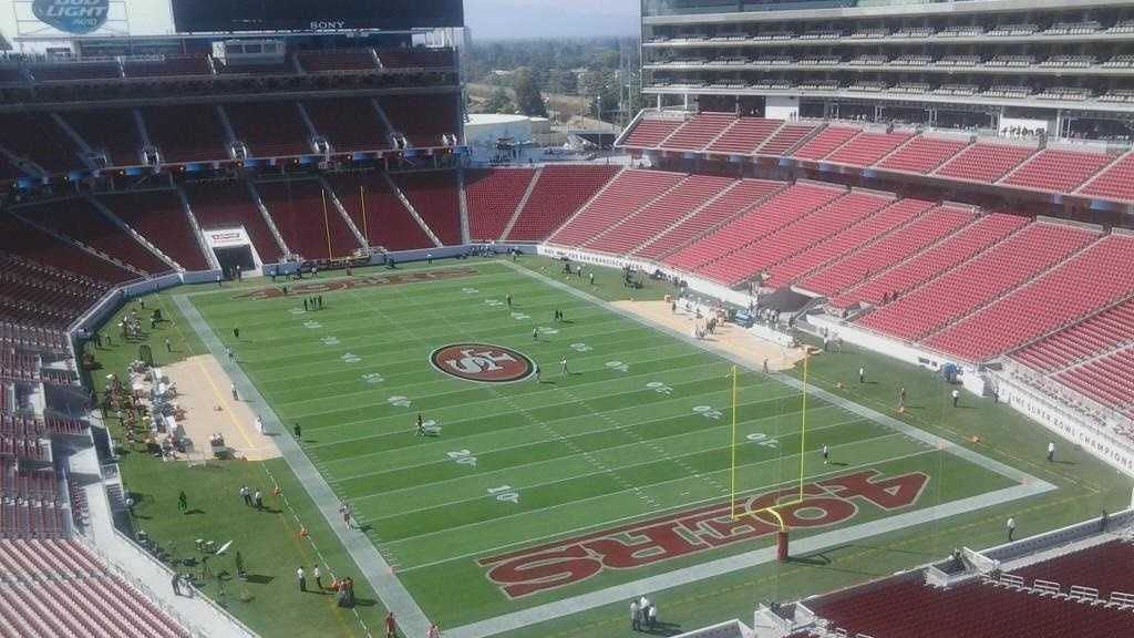 Levi's Stadium reschedules . games due to turf issues