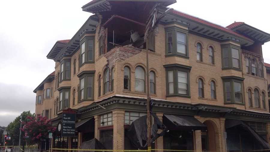 Earthquake damage to the Carpe Diem Wine Bar in downtown Napa. (Aug. 24, 2014)