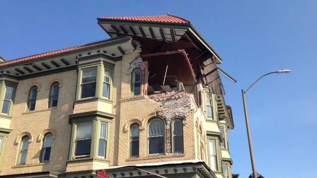 The Napa earthquake caused plenty of problems for many buildings in the area. (Aug. 25, 2014)