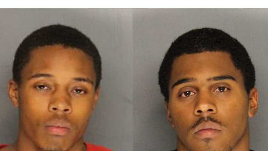 From left to right: Christon Jones and Sedrick Hutchinson (Sept. 10, 2014)