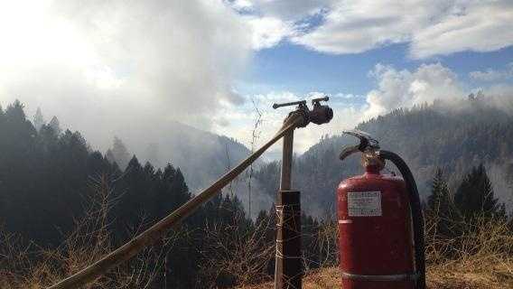 The real extinguisher came from the sky Thursday on the King Fire (Sept. 25, 2014). 