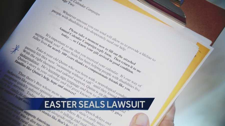 A lawsuit filed against Easter Seals national organization from a local affiliate about were donations made are ending up.