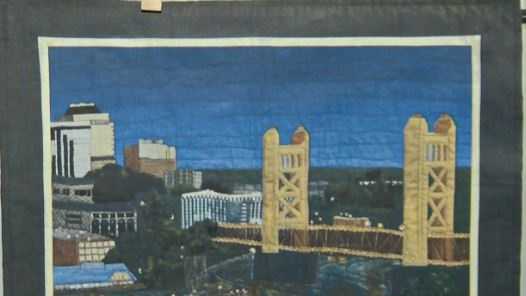 A quilt depicting Sacramento's Tower Bridge was stolen ahead of charity auction this weekend.