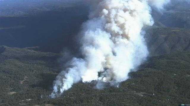 Photos: Smoke pours from Placer County spot fires