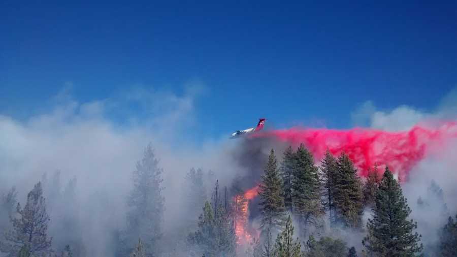 The Applegate Fire, which is more like five to seven small fires, started along I-80 on Wednesday afternoon. Crews continue to battle against the smoke and flames. Many people were evacuated from their homes, and the eastbound lanes of I-80 were shut down for hours (Oct. 8, 2014).