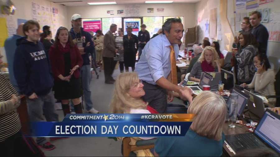 Candidates head out urging voters to head out on Tuesday and vote.