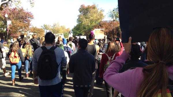 Photos: UC Davis students walk out, march in tuition protest