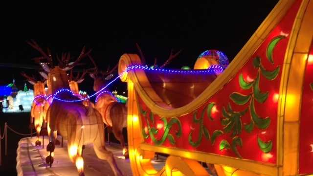 The Global Winter Wonderland light display is being featured at Cal Expo in Sacramento. (Nov. 30, 2014)