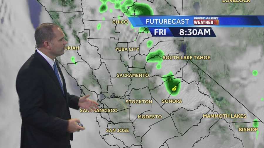 KCRA 3 First Alert Weather meteorologist Dirk Verdoorn times out the latest cycle of rain that is heading toward the Sacramento region.
