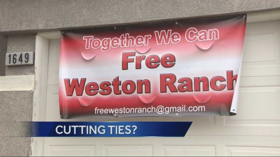Dozens of people in Weston Ranch say they are taking more steps to end their relationship with the city of Stockton.