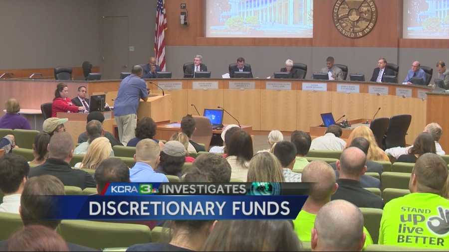 In part 3 of KCRA investigation into council members use of discretionary funds, what have council members been getting from groups who recieve their funds?