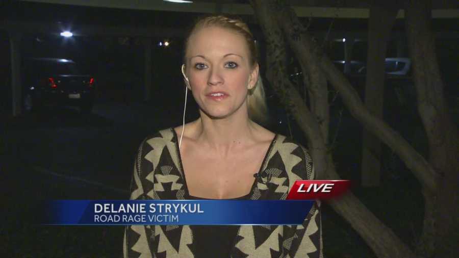 Delanie Strykul talks with KCRA’s Kellie DeMarco about her horrifying road rage incident.