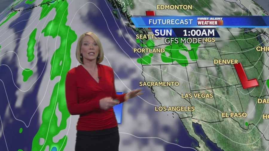 KCRA 3 Meteorologist Eileen Javora shows how chilly the weekend will be.