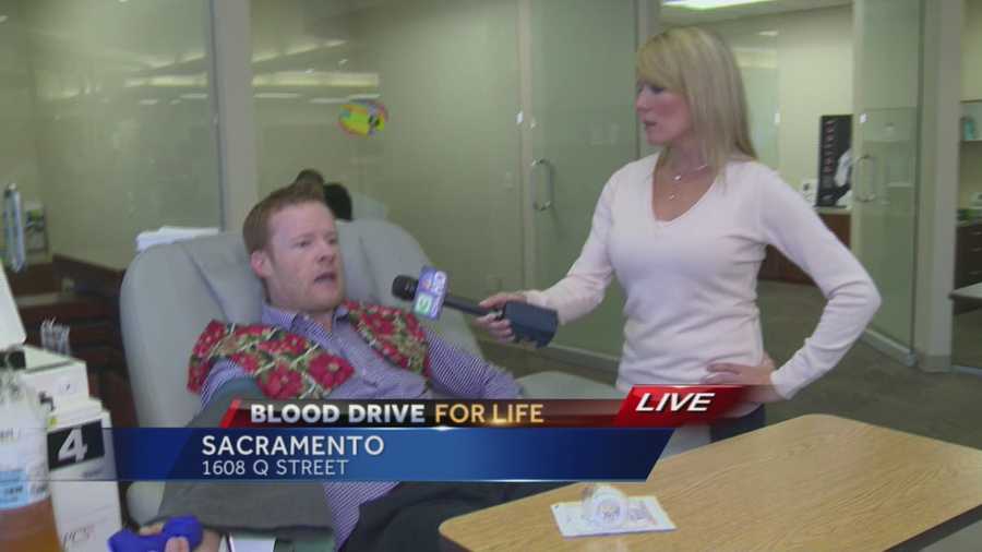 Many people, including a doctor who sees first hand the need for blood, stopped by the Blood Source office in Midtown Sacramento to help the cause by donating.