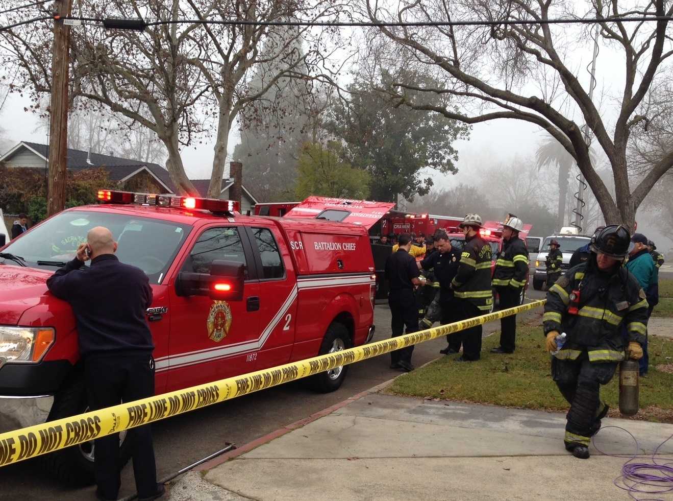 Photos: Firefighters Injured Battling Sacramento House Fire