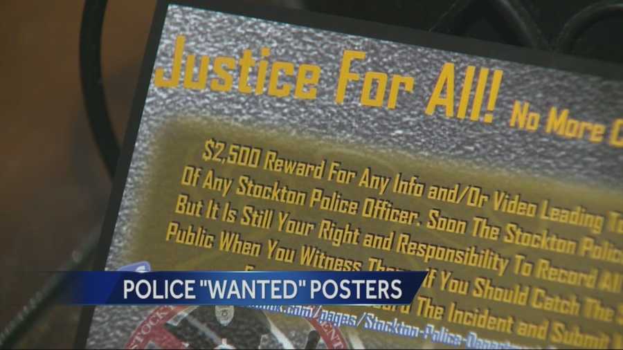 A controversial flyer in Stockton offering a reward for information that leads to police officers being convicted or fired over crimes.