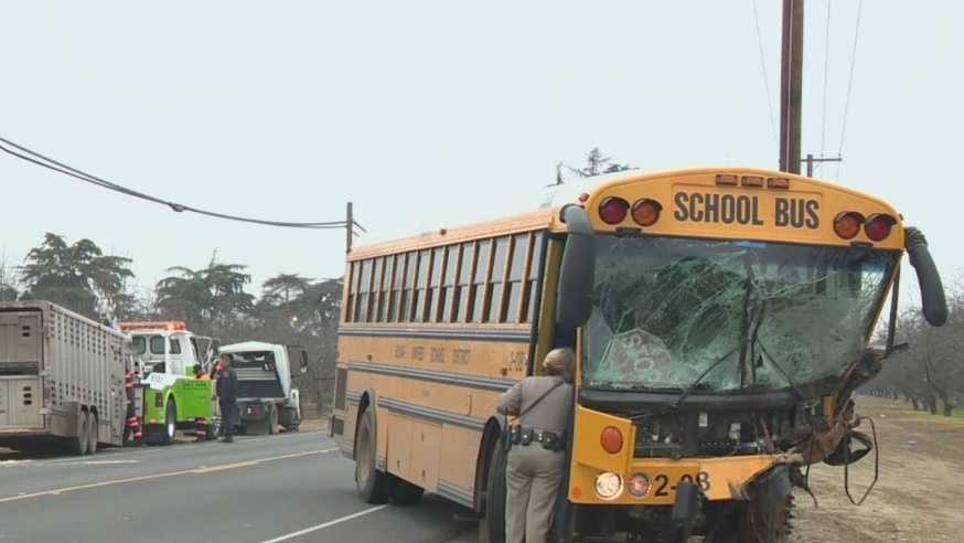 Truck driver dies in Hwy. 165 crash with school bus