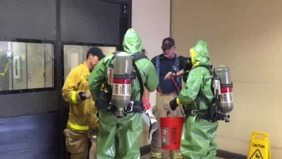 Sacramento Metro Fire crews were called out to the Franchise Tax Board building after receiving a report of a suspicious substance. That brown substance, which was in a package, turned out to be dog feces.