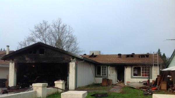 Citrus Heights home damaged in garage fire